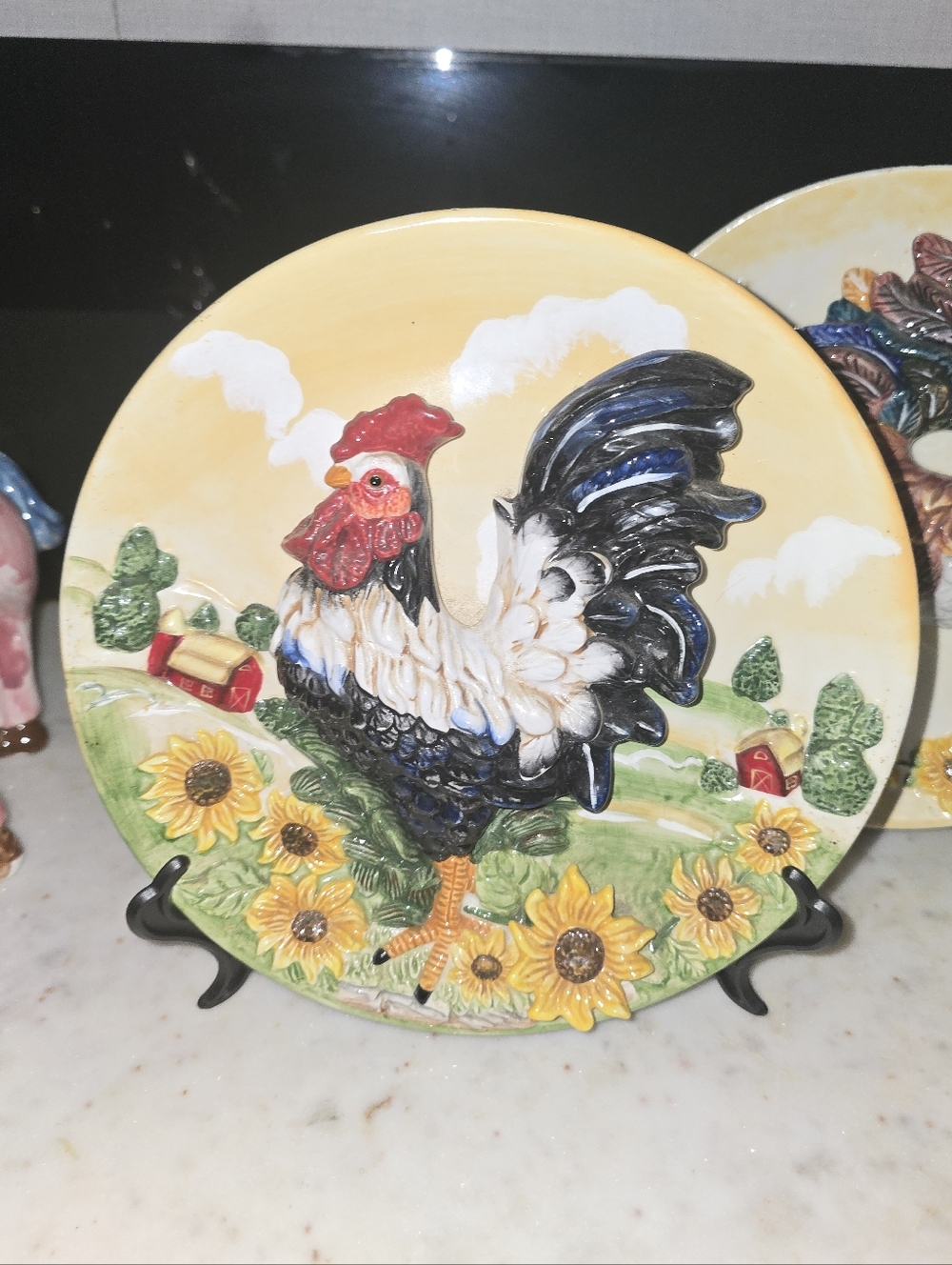 Rooster Vintage Plate